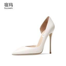 Heels For Women 2026 Genuine Leather Luxury Women's Pumps Spring High Heels Shoes Classics Pumps Fashion Pointed Toe Elegant 8cm
