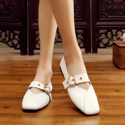 AIYUQI Casual Women Shoes 2026 Spring New Genuine Leather Mother Flat Shoes Big Size 41 42 43 Square Soft Bottom Women Shoes