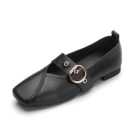 AIYUQI Casual Women Shoes 2026 Spring New Genuine Leather Mother Flat Shoes Big Size 41 42 43 Square Soft Bottom Women Shoes