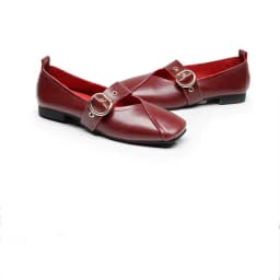 AIYUQI Casual Women Shoes 2026 Spring New Genuine Leather Mother Flat Shoes Big Size 41 42 43 Square Soft Bottom Women Shoes