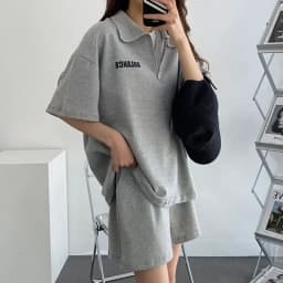 Women's Tracksuit Short Sets Sportswear Solid Print Shorts Sleeve Blouse Shorts Tracksuits Female Summer Casual Two Piece Sets