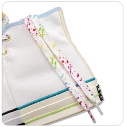 Flat Shoelace Rainbow Shoelaces for Shoes Ink Splatter Print Colorful Shiny Shoe Laces Women Sneakers Shoestrings Accessories