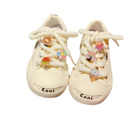 Shoelace Decorative Clip Children's Bling Glitter Princess Ice Cream Rainbow Shoe Buckle Removable Shoe Charms Decorations 1pcs