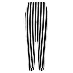 Black White Striped Pants Woman Vertical Lines Print Street Wear Sweatpants Spring Trendy Custom Trousers Big Size