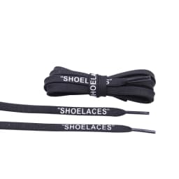 Coolstring Foot Wearing Accessories 8MM Skinny Font Printed Shoelaces Double-Layer Polyester Sneaker Air Athletic Cord Wholesale
