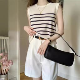 WinvyNee Summer Women 100% Cotton Striped Camis White Black Vest O Neck Tops Basic Clothes Casual Tank Women Pullover C1002005