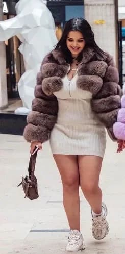 Luxury Mink Coats Women Winter Top Fashion Pink FAUX Fur Coat Elegant Thick Warm Outerwear Fake Fur Woman Jacket