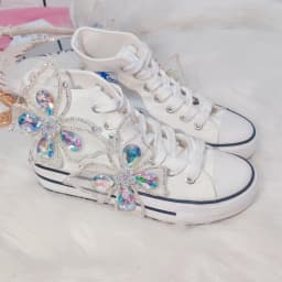 Women Casual Shoes Summer Fashion Handmade High Heel High-Top Canvas Shoes for Lady Canvas Shoes Plus Size 35-44