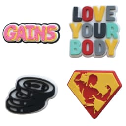 Fitness Shoe Charms for Crocs Accessories Men Clogs Pins Women Badges Boy Girls Jeans Kids Decorations Buckle Shoes Accessories