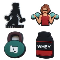 Fitness Shoe Charms for Crocs Accessories Men Clogs Pins Women Badges Boy Girls Jeans Kids Decorations Buckle Shoes Accessories