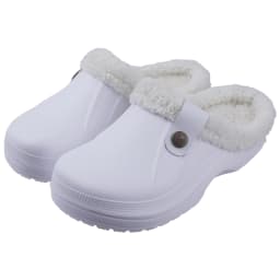 Litfun Female Clogs Couples Home Bedroom Fuzzy Slides Soft Sole Waterproof EVA Plush Slippers Women Warm Slippers Garden Shoes