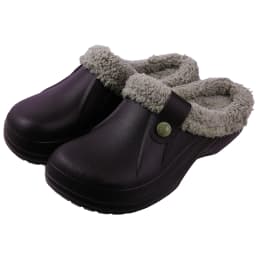 Litfun Female Clogs Couples Home Bedroom Fuzzy Slides Soft Sole Waterproof EVA Plush Slippers Women Warm Slippers Garden Shoes