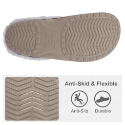 Litfun Female Clogs Couples Home Bedroom Fuzzy Slides Soft Sole Waterproof EVA Plush Slippers Women Warm Slippers Garden Shoes