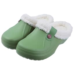 Litfun Female Clogs Couples Home Bedroom Fuzzy Slides Soft Sole Waterproof EVA Plush Slippers Women Warm Slippers Garden Shoes