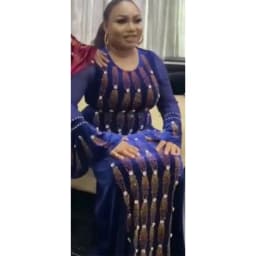 2022 African moms' fashion dress golden velvet Diamond elegant stretch robe national clothing