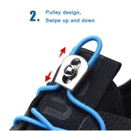 1Pair Elastic No Tie Shoe Laces Metal Buckle Round Shoelaces Kids Adult Quick Lazy Sneakers Shoelace Shoe Laces Shoestrings