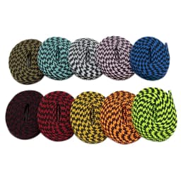 Coolstring Official Shoelaces Store 7MM Double Color Combination Houndstooth Flat Shape Charmed Laces Regular Grid Easy Cordons