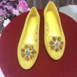 Summer Floral Lace Rhinestone Embellished Flat Shoes Women Glitter Crystal Flower Buckle Loafers Slip On Beauty Wedding Shoes