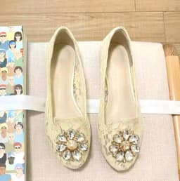 Summer Floral Lace Rhinestone Embellished Flat Shoes Women Glitter Crystal Flower Buckle Loafers Slip On Beauty Wedding Shoes