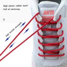 Elastic Metal Lock Shoelaces Without Ties Round No Tie Shoe Laces Sneakers Boots Shoelace Kids Adult Quick Lazy Laces for Shoes