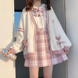 2026 Autumn Winter Women Sweater Loose Japanese Style Sweet Knitted Cardigan Embroidery Oversize Harajuku Female Cardigans Cute