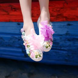 Women's Vulcanized Shoes Hand-Made Creative Sneakers Women Fashion Flowers Canvas Shoes Casual Flat Shoes Loafers Size 35-44