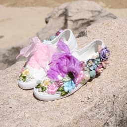 Women's Vulcanized Shoes Hand-Made Creative Sneakers Women Fashion Flowers Canvas Shoes Casual Flat Shoes Loafers Size 35-44