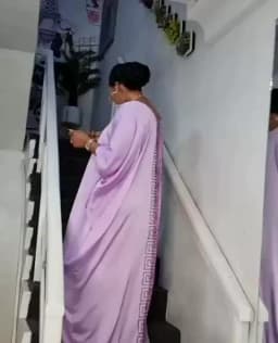 African Woman Printing Dress Rayon Fabric Hot Fix Rhinestone Ornament Elegant Fashion Plus Size Robe
