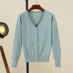 Korean Fashion Black Cropped Blouses Cardigan Female Clothing Sweaters Jersey Long Sleeve Top Women's Coat Spring 2025 Style