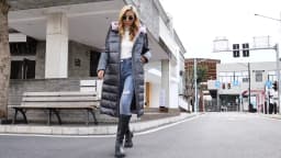 GASMAN 2022 Women's down jacket Long hooded fashion brand  coat women high street Quality Color contrast Windproof parkas 21792
