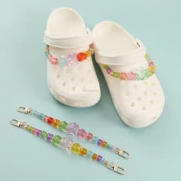 Brand Chain Charms Fashion Thanos Shoes Charms Pearl Resin Chains Shoe Decoration Detachable for Clog Sneakers Accessories