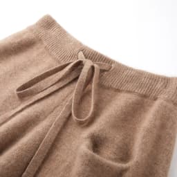 Autumn Winter New Thickened 100% Goat Cashmere Pants Women's High Waist Fashion Contrast Color Knitted Capris Wear Grandma Pants