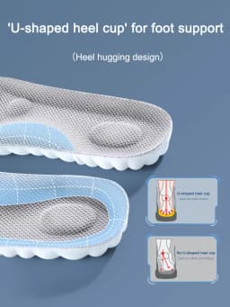 Latex Insoles for Shoes Orthopedic Soft Massage Thicken Sports Shock Absorption Pads Breathable Sweat Winter Warm Thermal Pad