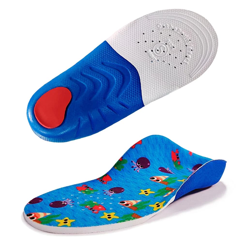 Orthopedic Insoles For Kids Sneakers High Arch Support Soles For Shoes Children Lightweight Comfortable Heel Fixation Child Pads