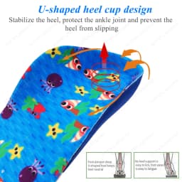 Orthopedic Insoles For Kids Sneakers High Arch Support Soles For Shoes Children Lightweight Comfortable Heel Fixation Child Pads