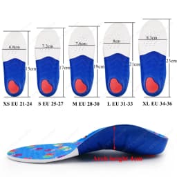 Orthopedic Insoles For Kids Sneakers High Arch Support Soles For Shoes Children Lightweight Comfortable Heel Fixation Child Pads