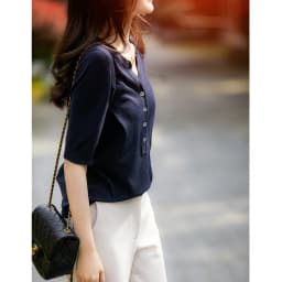 2022 thin knit short sleeve women's pullover V neck cotton thread half sleeve top fashion short cotton and linen bottom T-shirt