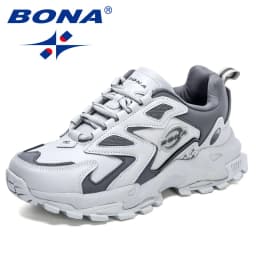BONA 2022 New Designers Soft Casual Shoes Men Autumn Winter Breathable Outdoor Sneakers Man Light Walking Footwear Mansculino