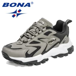 BONA 2022 New Designers Soft Casual Shoes Men Autumn Winter Breathable Outdoor Sneakers Man Light Walking Footwear Mansculino
