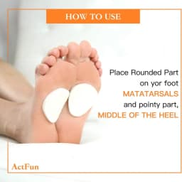 Metatarsal Felt Feet Pads Insert Pads Foot Cushion Pain Relief Forefoot Support Adhesive Foam Foot Cushion Pad for Men and Women