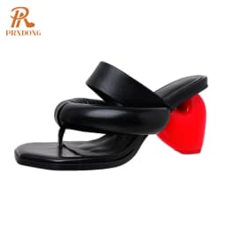 New 2022 Sexy Summer Japanese Style High Heels Open Toe Black White Apricot Dress Party Casual Female Slippers flip flops Shoes