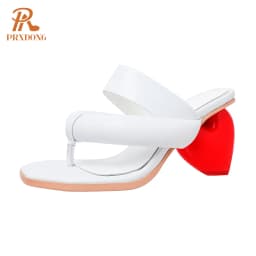 New 2022 Sexy Summer Japanese Style High Heels Open Toe Black White Apricot Dress Party Casual Female Slippers flip flops Shoes