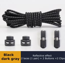 Strong Reflective Shoelaces Elastic Used For Sneakers No Tie Shoe Laces Spring Press Lock Convenient and Fast Lazy Shoelace