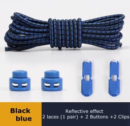 Strong Reflective Shoelaces Elastic Used For Sneakers No Tie Shoe Laces Spring Press Lock Convenient and Fast Lazy Shoelace