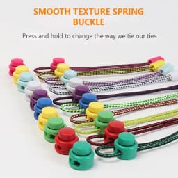 Strong Reflective Shoelaces Elastic Used For Sneakers No Tie Shoe Laces Spring Press Lock Convenient and Fast Lazy Shoelace