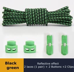 Strong Reflective Shoelaces Elastic Used For Sneakers No Tie Shoe Laces Spring Press Lock Convenient and Fast Lazy Shoelace