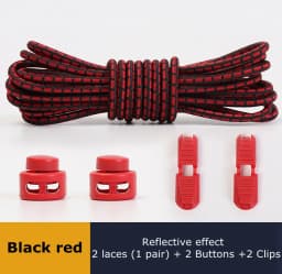 Strong Reflective Shoelaces Elastic Used For Sneakers No Tie Shoe Laces Spring Press Lock Convenient and Fast Lazy Shoelace