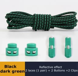 Strong Reflective Shoelaces Elastic Used For Sneakers No Tie Shoe Laces Spring Press Lock Convenient and Fast Lazy Shoelace