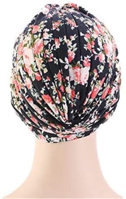 2026 New Crinkle Soft Stretchy Africa Hijab Caps Muslim Wrap Head Turban India Hat Flowers Headtie Chemo Bonnet Ready To Wear