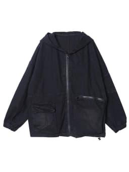 Amax luluE Autumn New Jacket 2024 Women White Hooded Zipper Coat Casual Loose Streetwear Female Pockets Vintage Harajuku Clothes
